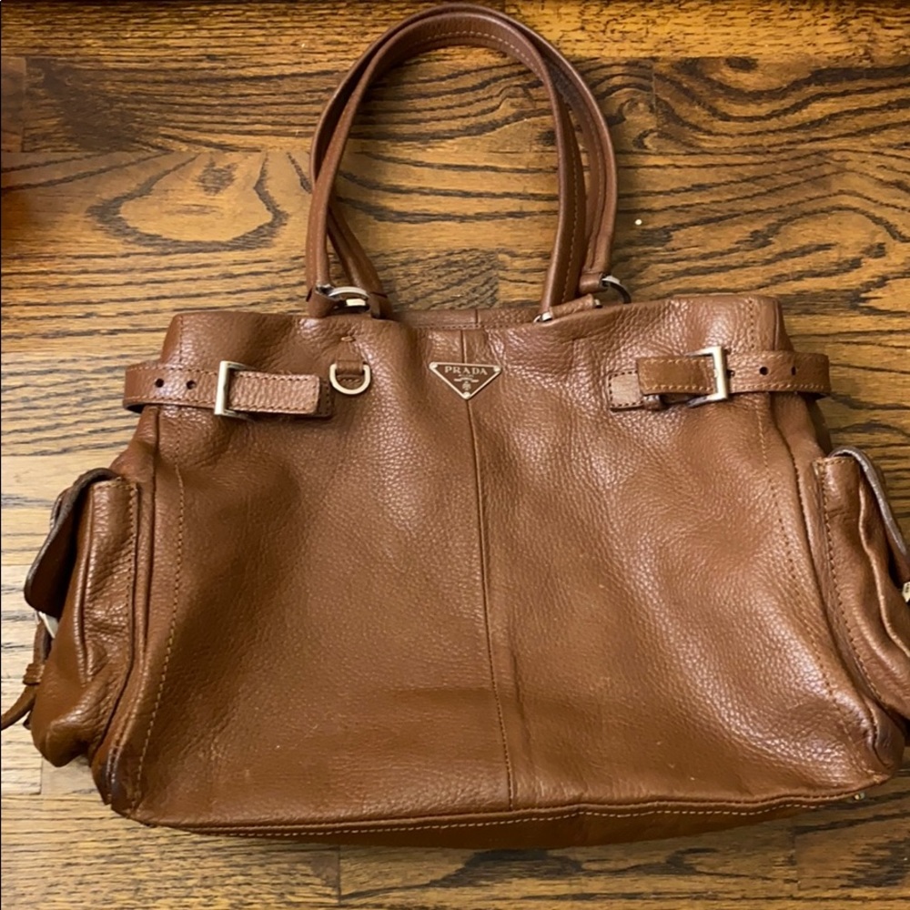 PRADA brown Leather purse